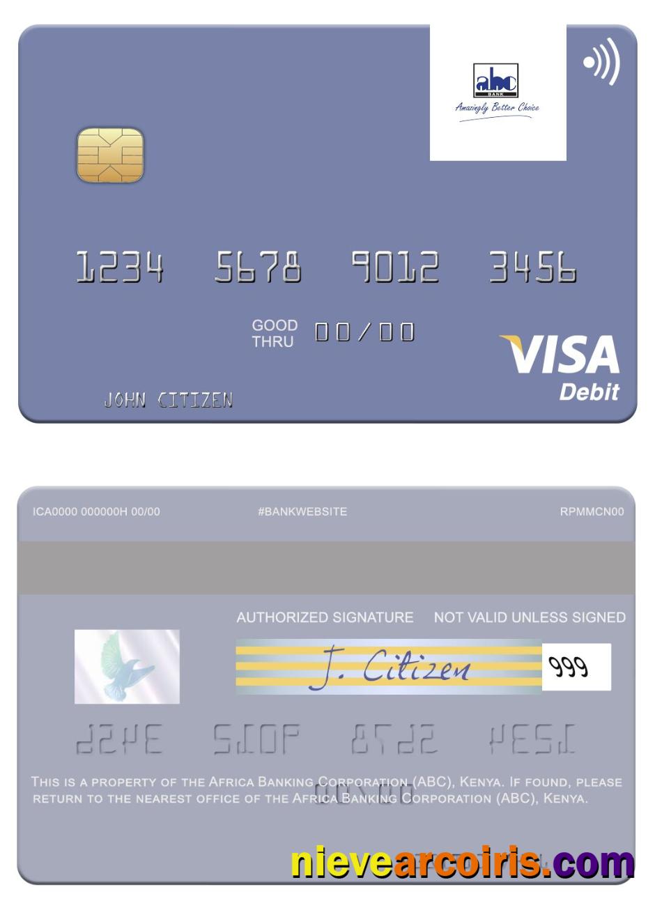 Africa Banking Corporation (ABC) Kenya visa debit card